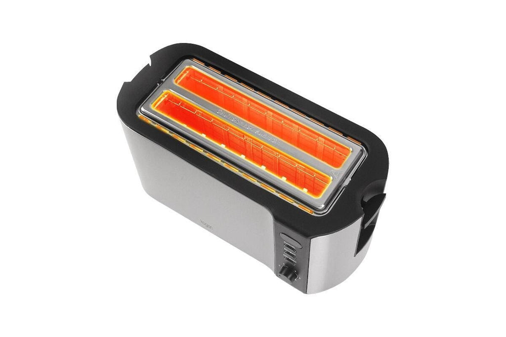 Kogan 4 Slice Long Slot Stainless Steel Toaster