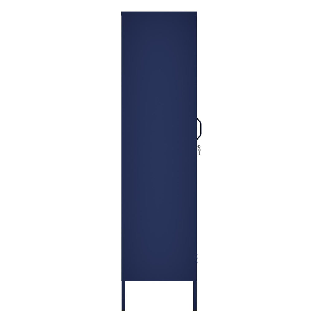 Fraser Country Milan Metal Locker Storage Cabinet - Navy Blue