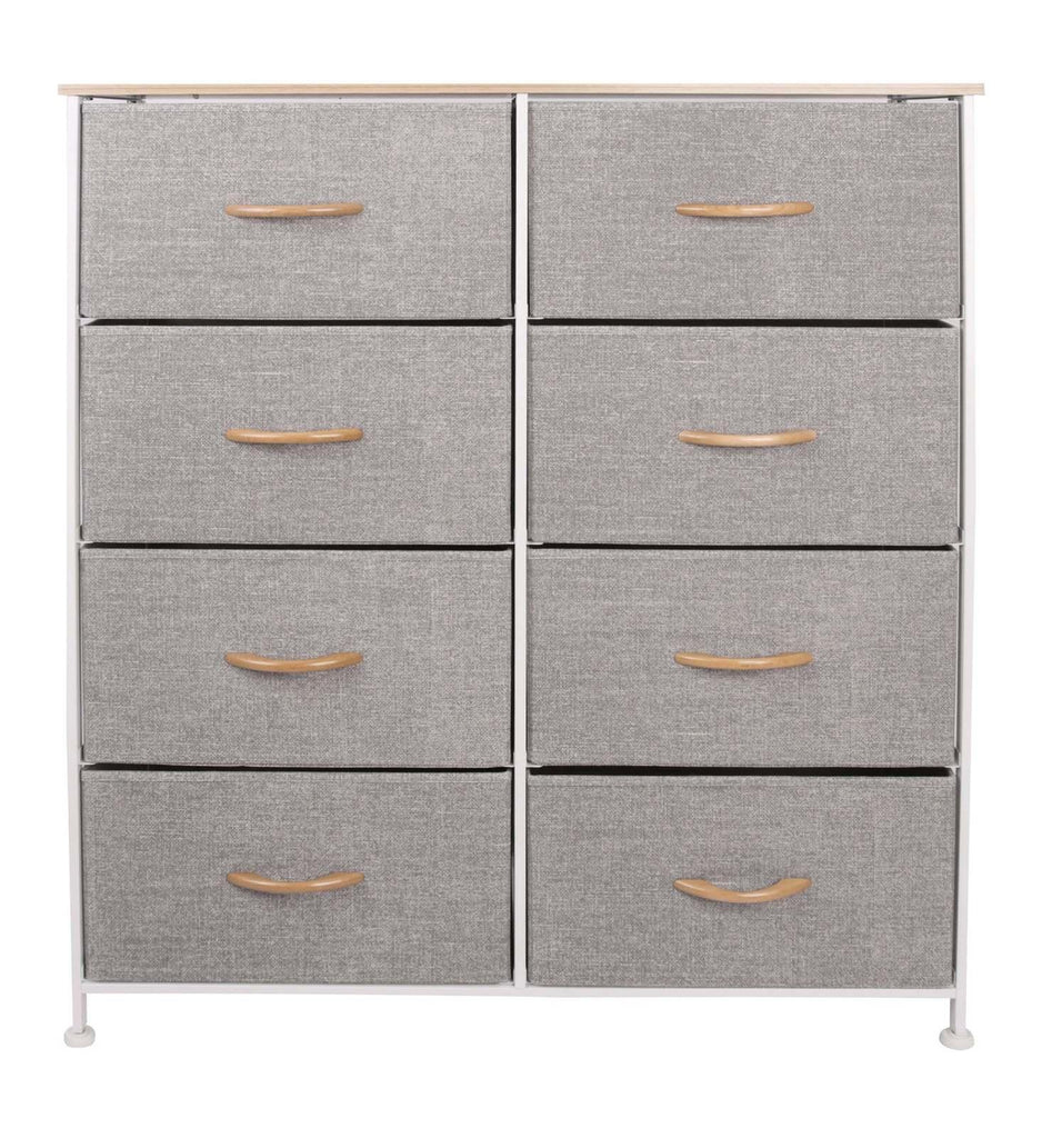 Ovela 8 Drawer Storage Chest (Light Grey)