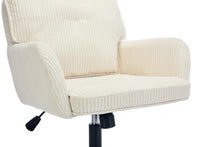 Load image into Gallery viewer, Gorilla Office - Ribbed Corduroy Office Chair - Ivory
