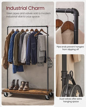 Load image into Gallery viewer, Vasagle Heavy Duty Industrial Pipe Garment Rack
