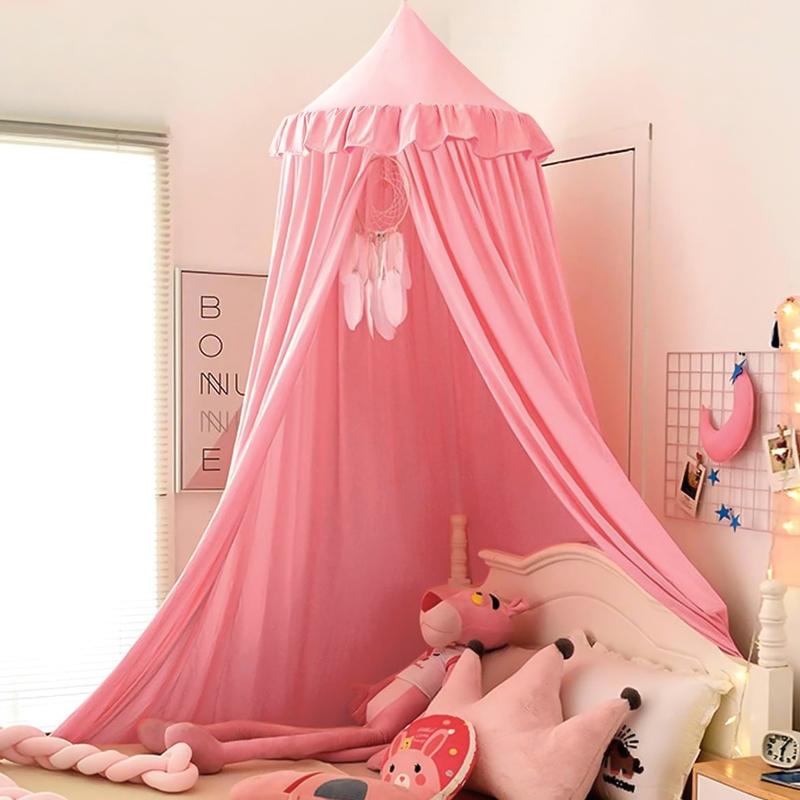 COMFEYA Children's Bed Canopy Dome - Pink