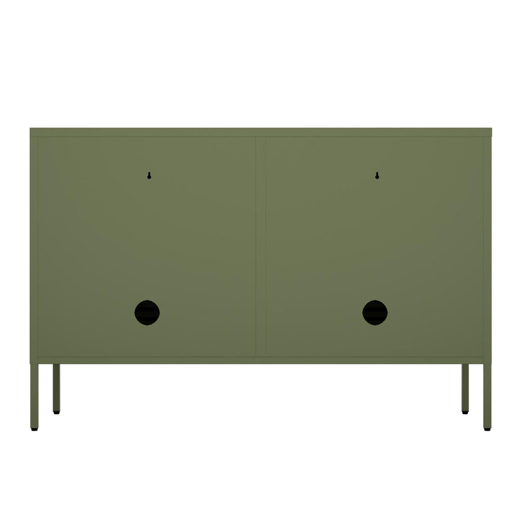 Fraser Country Milan Metal Storage Locker & TV Cabinet - Olive Green