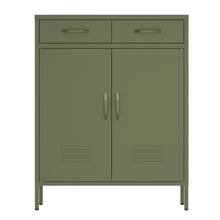 Load image into Gallery viewer, Fraser Country Milan Metal Cabinet With Drawers - Olive Green