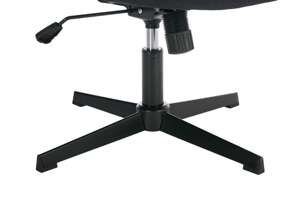 Gorilla Office- Ribbed Faux Linen Office Chair Black