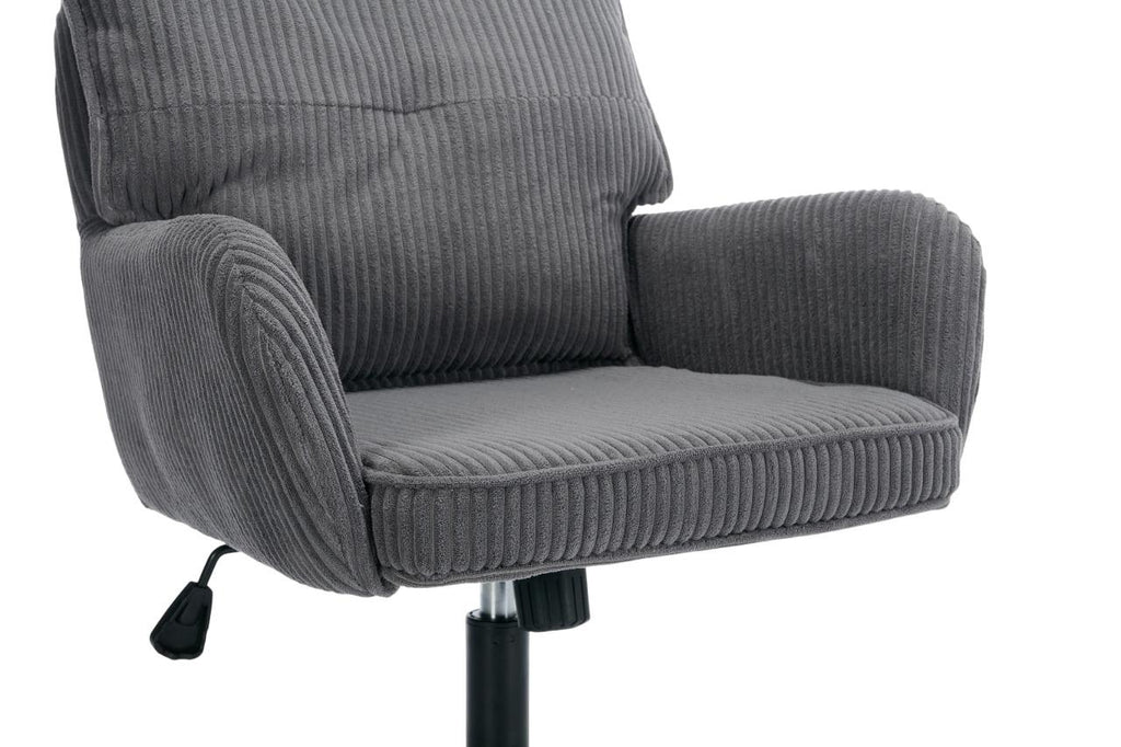 Gorilla Office - Ribbed Corduroy Office Chair - Grey