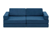 Load image into Gallery viewer, Fraser Country 14 Piece Modular Double Kids Play Sofa - Blue