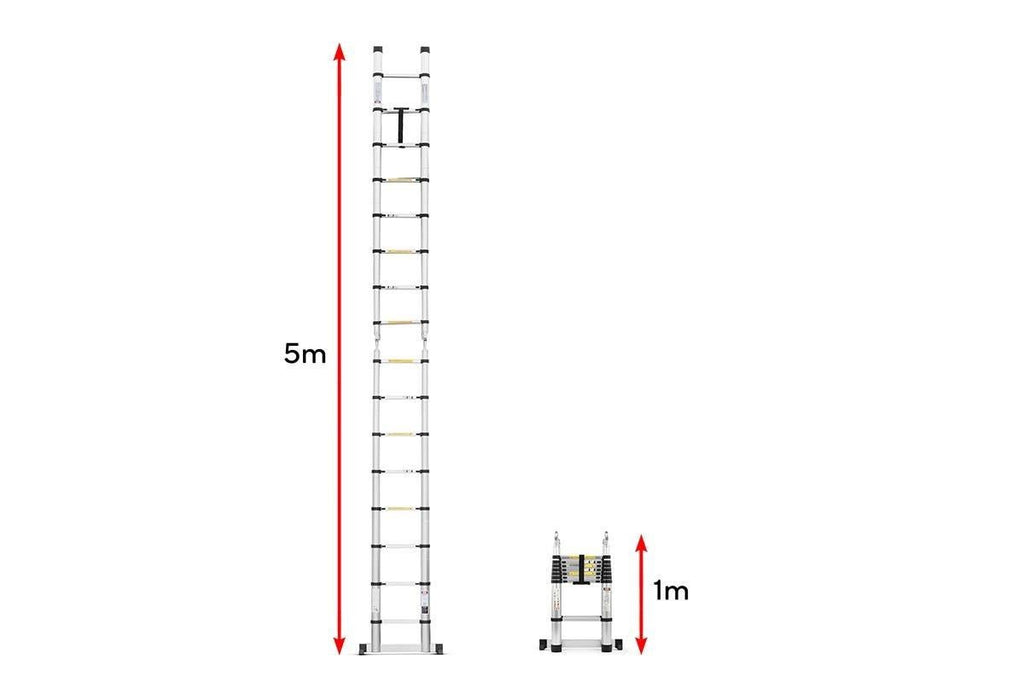 5m Telescopic Foldable Ladder - Certa
