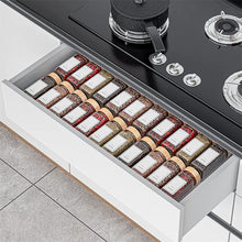 Load image into Gallery viewer, Glass &amp; Bamboo Spice Jars 120ml - 24 Piece Set