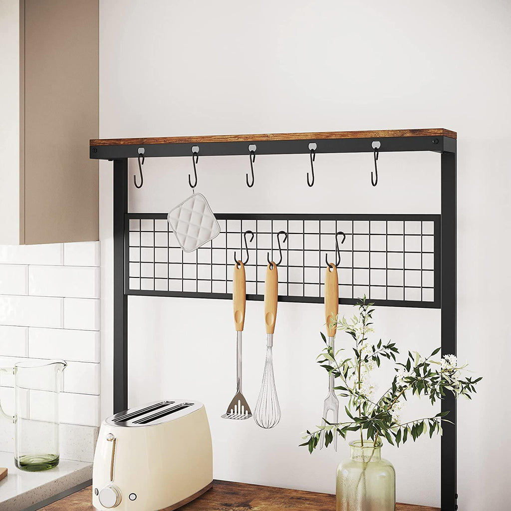 Vasagle Industrial Kitchen Baker's Rack - 3-Tier (Rustic Brown)