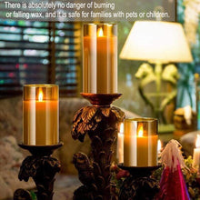 Load image into Gallery viewer, Flameless LED Flickering Candle Lights 3 Set - Brown