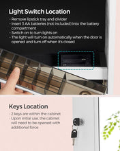 Load image into Gallery viewer, SONGMICS Standing Mirror Jewellery Cabinet - White