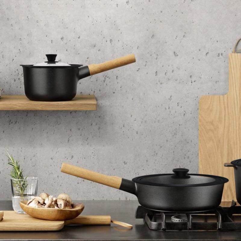 OZZYCOOK Universal Lid for Pots, Pans, and Skillets - Black