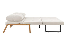 Load image into Gallery viewer, Shangri-La Brad Upholstered Double Sofa Bed (Natural)