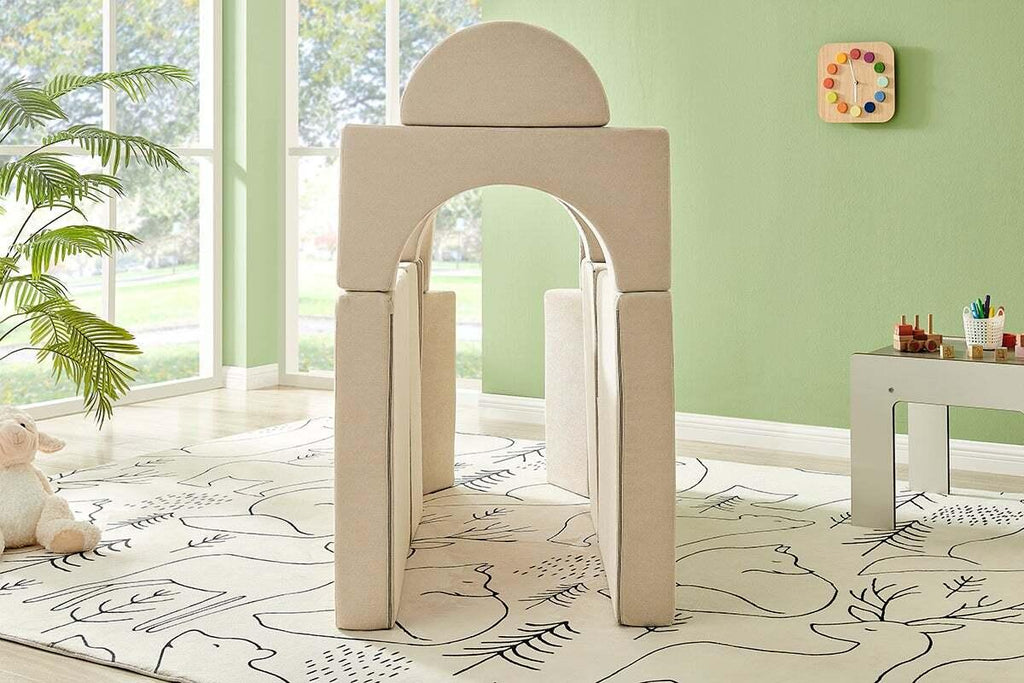 Fraser Country 14 Piece Modular Double Kids Play Sofa - Beige