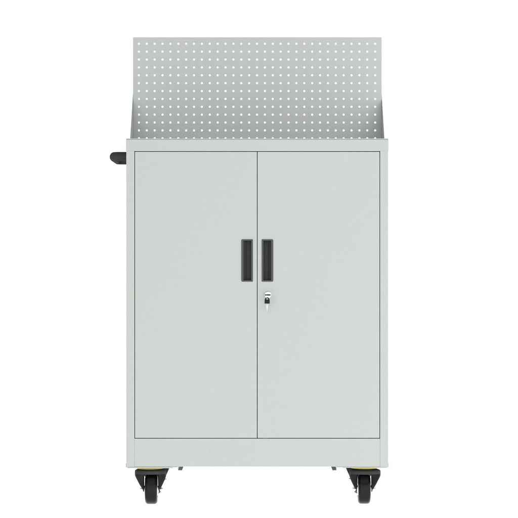 Fraser Country Milan Steel Tool Cart Cabinet - Light Grey
