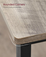 Load image into Gallery viewer, VASAGLE Kitchen Island with 3 Shelves - Greige/Black