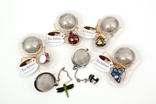 Stainless Steel Mesh Tea Ball with Novelty Bug Cup Decoration - D.Line