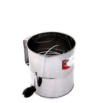 Stainless Steel 5 Cup Crank Action Flour Sifter - D.Line