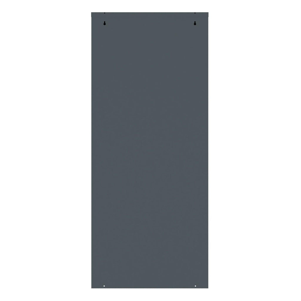 Fraser Country Milan Metal 3 Tier Shoe Cabinet With Storage Slot- Dark Grey