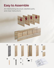 Load image into Gallery viewer, VASAGLE Shoe Storage Bench with 15 Compartments - Oak/Grey