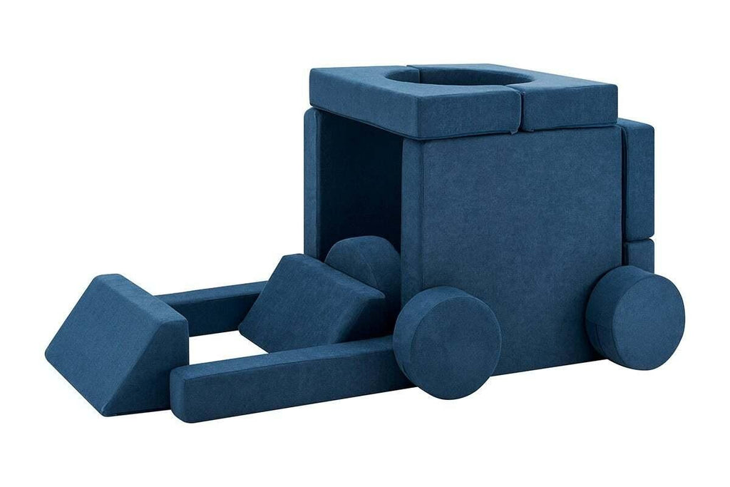 Fraser Country 14 Piece Modular Double Kids Play Sofa - Blue
