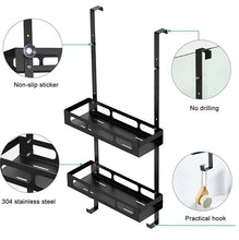Load image into Gallery viewer, STORFEX Hanging Bathroom Storage Rack - Black