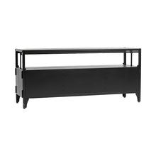 Load image into Gallery viewer, Fraser Country Metal Faster Setup Foldable Double Door TV Cabinet - Black