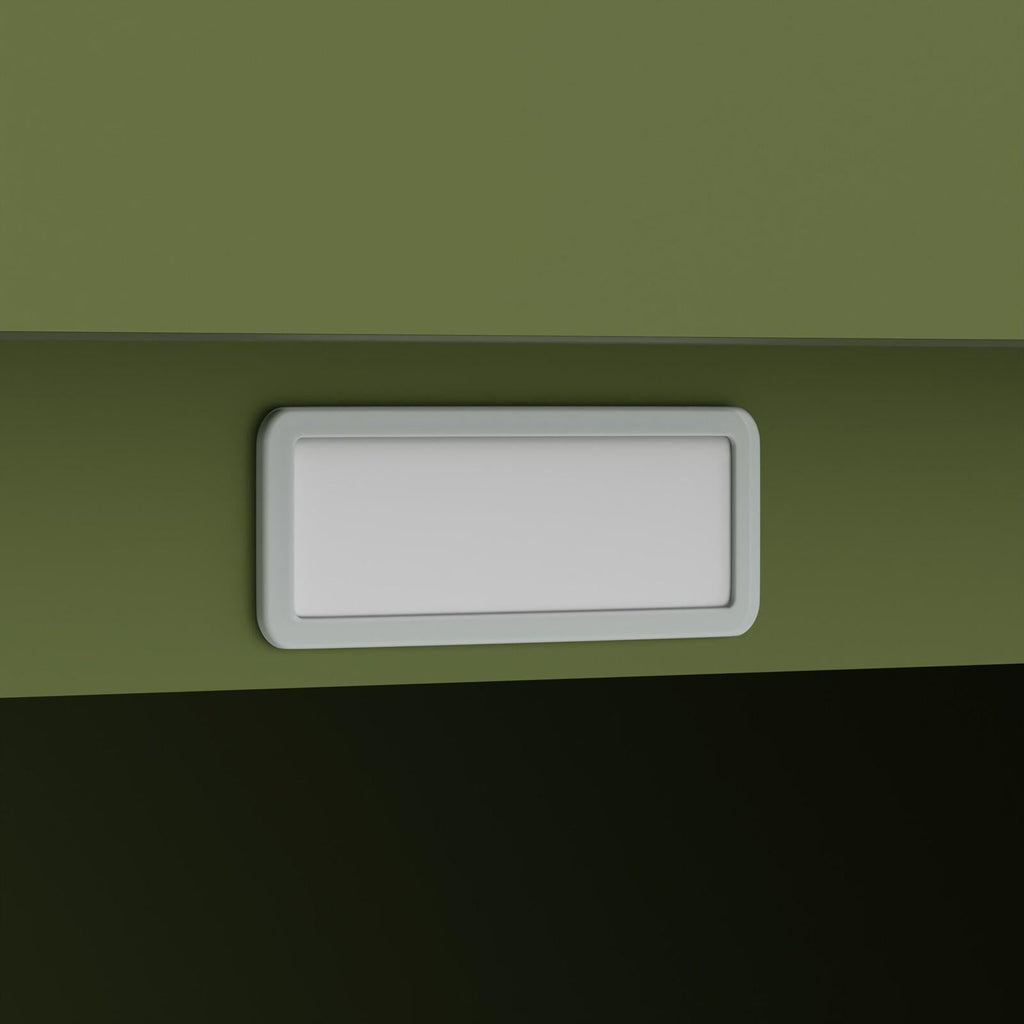 Fraser Country Milan Metal Cabinet Two Mesh Doors - Olive Green