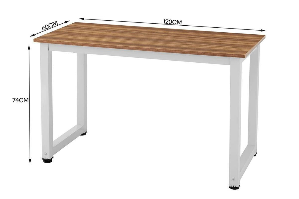 Ovela: Glasgow Study Desk (Walnut/White)