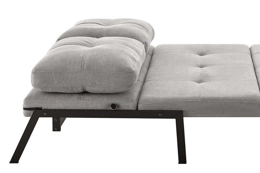 Shangri-La Brad Upholstered Double Sofa Bed (Grey)