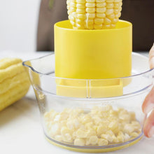 Load image into Gallery viewer, Corn Stripping Tool Corn Cutter &amp; Remover with Built-In Measuring Cup Grater