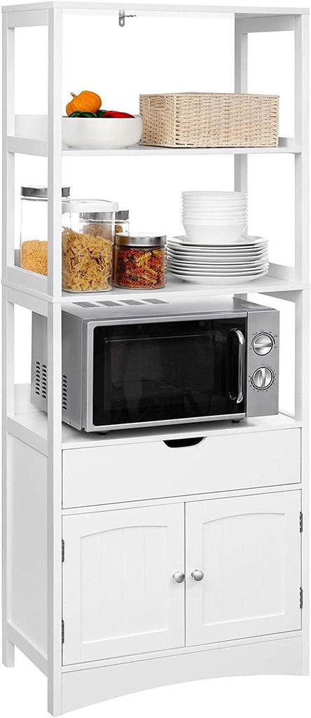 Vasagle Soglio Free Standing Storage Cabinet With 3 Open Shelves