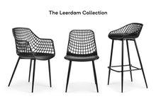Load image into Gallery viewer, Ovela Set of 2 Leerdam Bar Stools (Black)