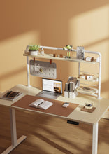 Load image into Gallery viewer, Gorilla Office Clamp On Shelf with Pegboard &amp; Shelves -Matte White &amp; White