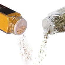 Load image into Gallery viewer, STORFEX 24-Pack 120ml Glass Spice Jars with Labels - Black