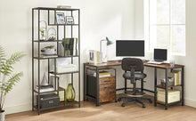 Load image into Gallery viewer, VASAGLE 6-Tier Bookshelf - Rustic Brown