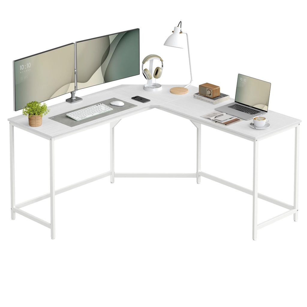 Vasagle L-Shaped Computer Desk - White