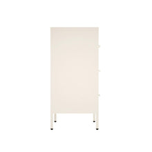 Load image into Gallery viewer, Fraser Country Milan Metal Storage Cabinet with 3 Drawers - Cream