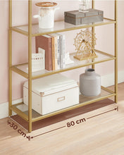 Load image into Gallery viewer, Vasagle 5-Tier Arch Glass Storage Shelf