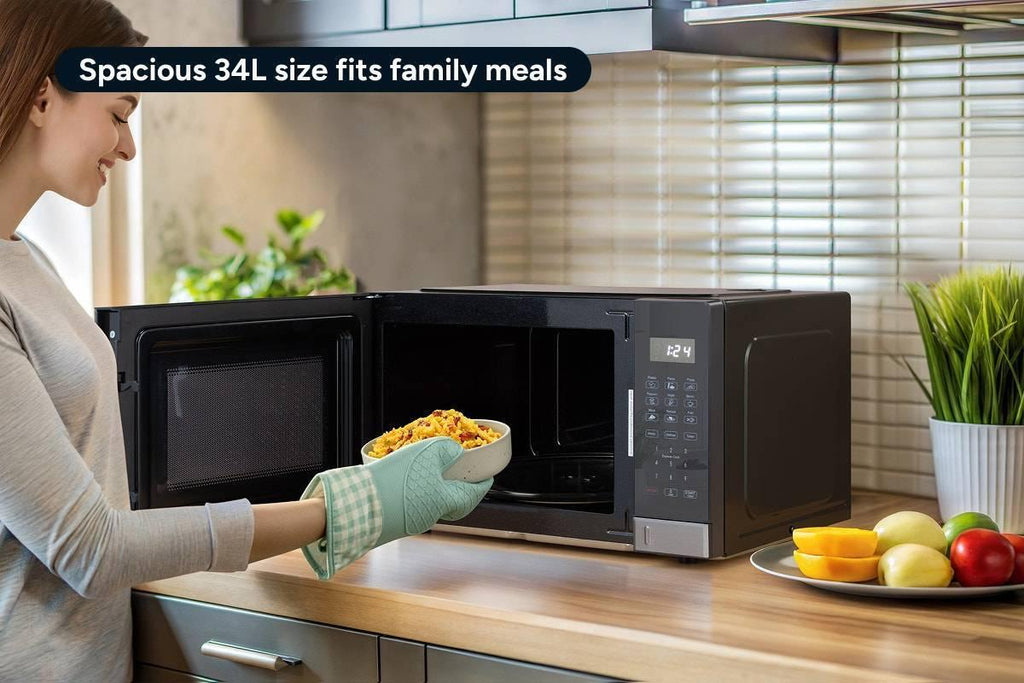 Kogan 34L Inverter Microwave Oven with Mirror Finish