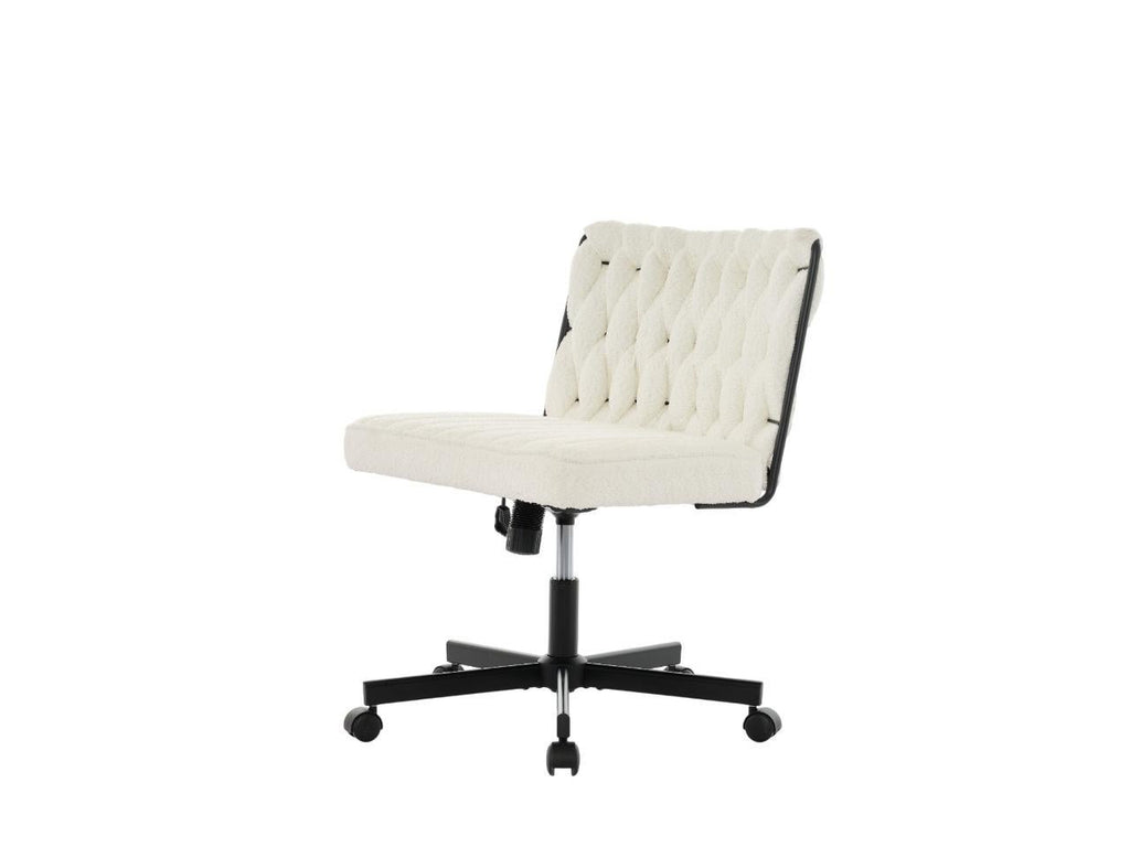 Gorilla Office: Boucle Knot Back Chair White