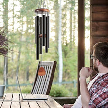 Load image into Gallery viewer, GREENHAVEN 37&quot; Large Aluminium Wind Chime - Black