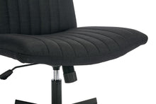 Load image into Gallery viewer, Gorilla Office- Ribbed Faux Linen Office Chair Black