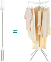 Load image into Gallery viewer, SONGMICS Clothes Drying Rack with 3 Rotatable Arms for Hangers