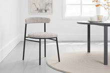 Load image into Gallery viewer, Set of 2 Brosa Lancel Dining Chairs (Pebbled Sand Boucle)