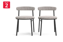Load image into Gallery viewer, Set of 2 Brosa Lancel Dining Chairs (Pebbled Sand Boucle)