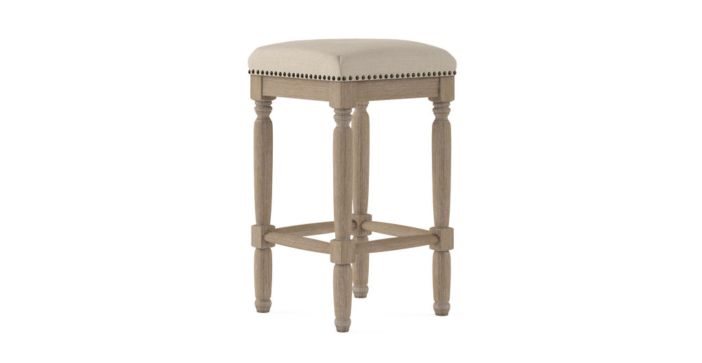Set of 2 Brosa Clovis Counter Stools (French Beige, 65cm)