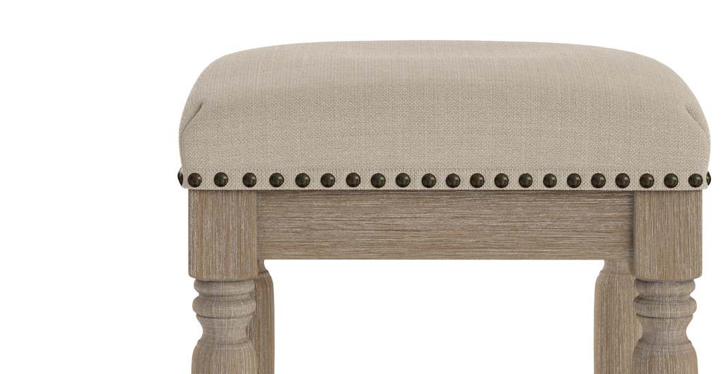 Set of 2 Brosa Clovis Counter Stools (French Beige, 65cm)