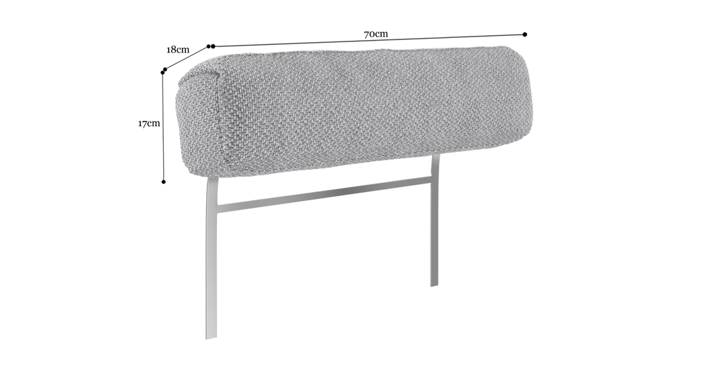 Brosa Como Headrest (Gainsboro Grey)